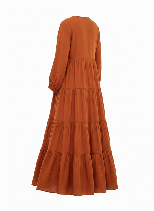 Women's Flowy Tiered Maxi Dress