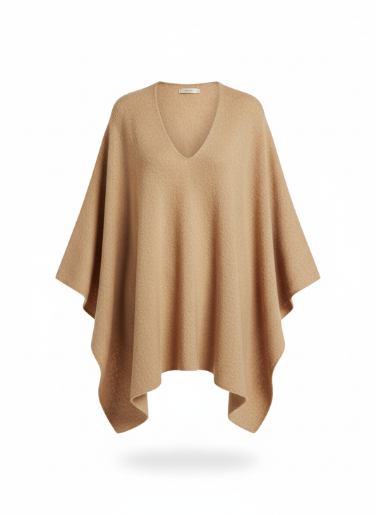 Women's Relaxed V-Neck Poncho