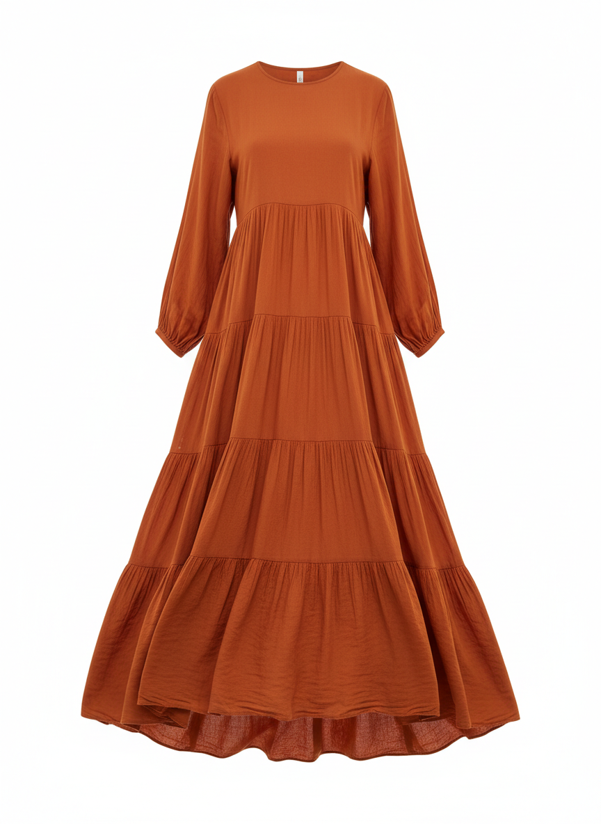 Women's Flowy Tiered Maxi Dress