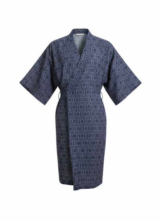 Men's Printed Kimono Wrap